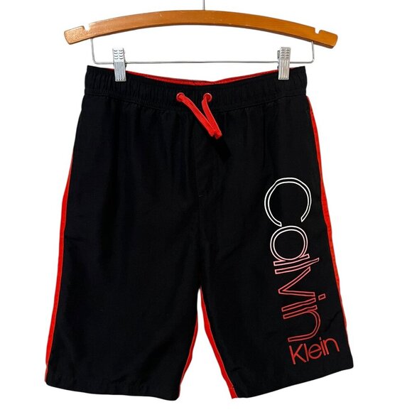 Calvin Klein Swimwear Boys Swim Trunks Size 16/18 Large Spell Out - Picture 1 of 4